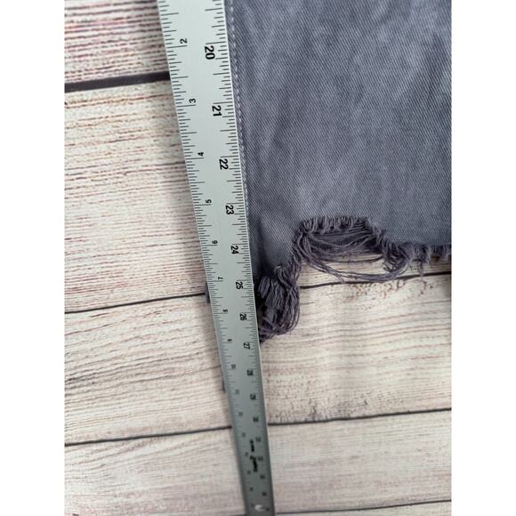 We the Free People Distressed Straight Leg Jeans Women's‎ Size 31 Gray/Purple - Picture 11 of 11
